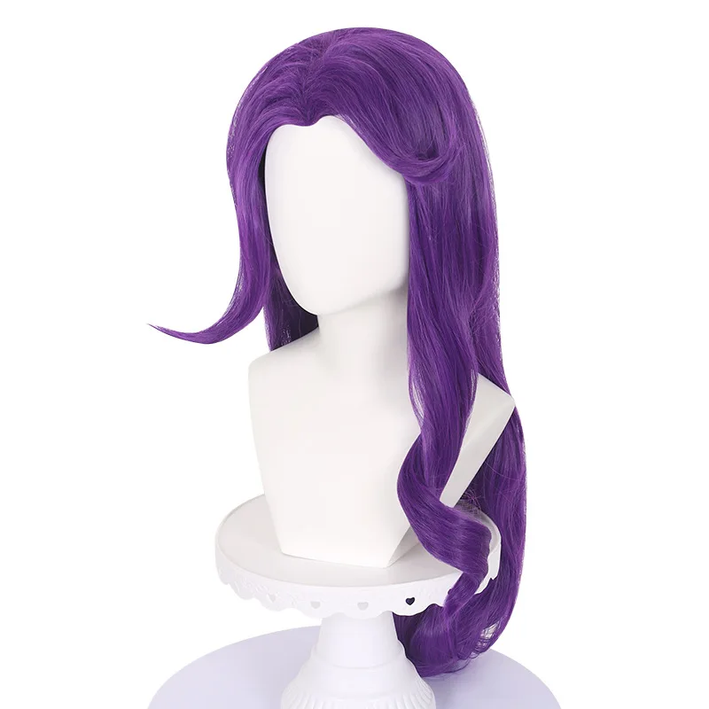 

Cartoon Anime Rarity Purple Wave Synthetic Long Curly hair Heat Resistant Hair Cosplay Costume Party Rose net