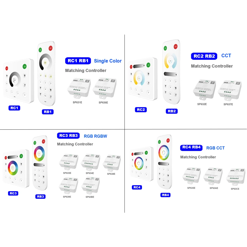 5V-24V SP630E All In One BT Music  LED Controller 5CH  SMD5050 WS2811 WS2812B  COB  RGB RGBW CCT PWM SPI Pixels LED Light Strip