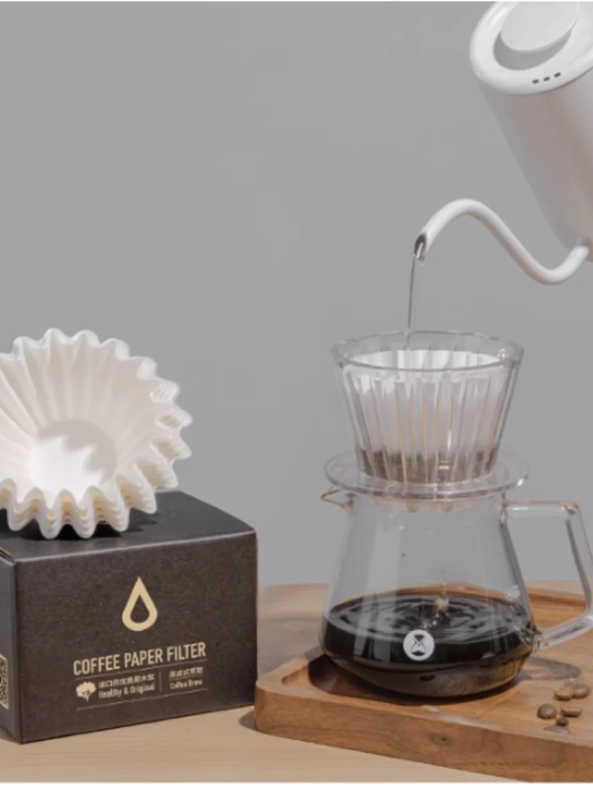 

Фильтр-бумага Timemore Cake PE 55 для кофеварок, бумажные фильтры для ручного заваривания кофе, фильтр-бумага Golden Dragon Cup