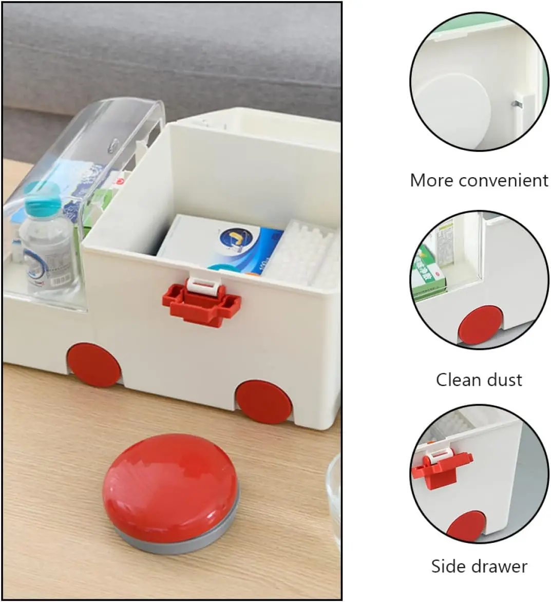 Foldable Medicine First Aid Home Storage Box Portable Medicine Box Large Ambulance Large Capacity Outdoor Pill Box