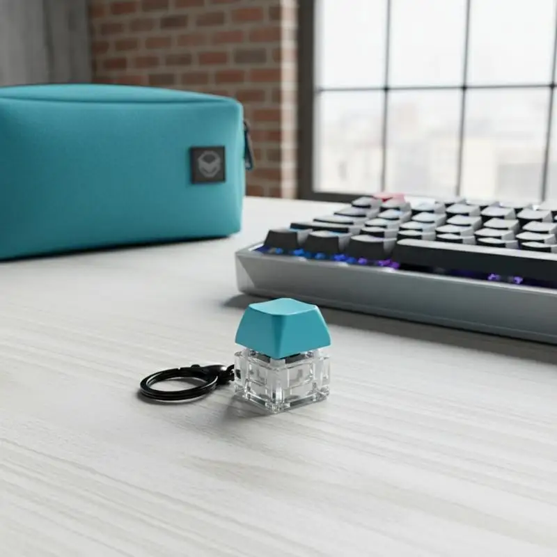 Creative Decompression Keypad Macaron-shaped Keychain Small Toy Bag Pendant