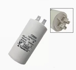 1PCS CBB60 Washing Machine Dryer Motor Starting Capacitor 4UF/8UF/20UF/35UF/60UF/100UF 450V