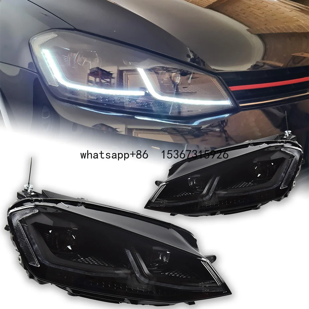 

Headlights Mk7 Drl Projector Lens Automotive Accessories Car Lights for Golf 7 Headlight 2013-2019 Golf7 LED Head Lamp Golf 7.5