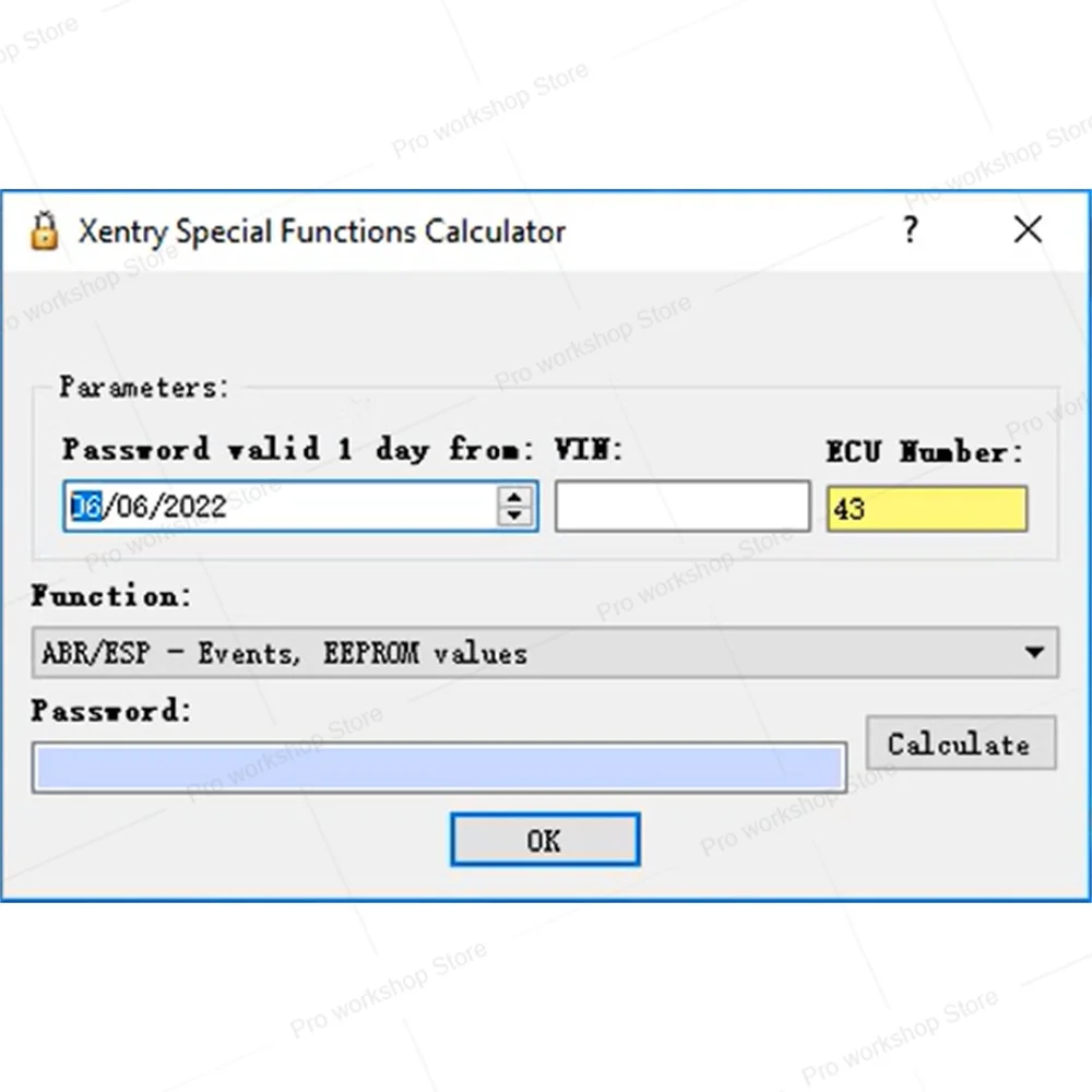 Xentry Special Functions Calculator & DAS FDOK VeDoc Calculator 2018 Diagnostic system for diagnosing problems in Benz vehicles