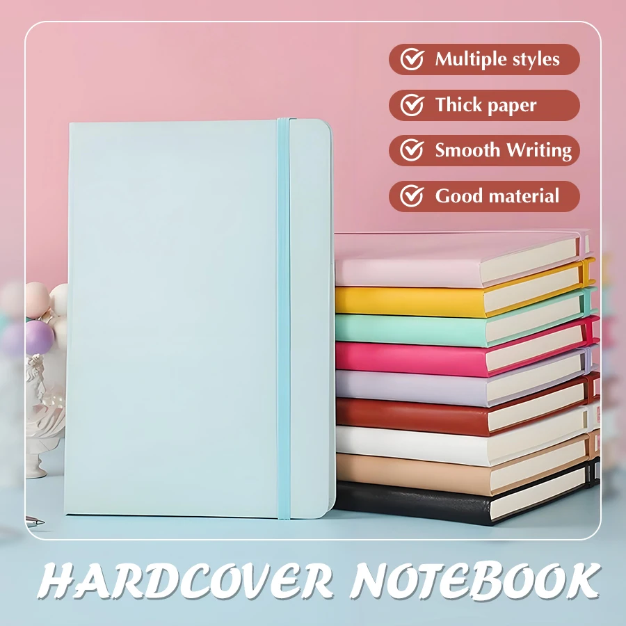 Business A5 con cuaderno de PU, cuaderno para estudiantes, 200 páginas, libro hecho a mano, libro de libros hecho a mano, viene con papel para notas
