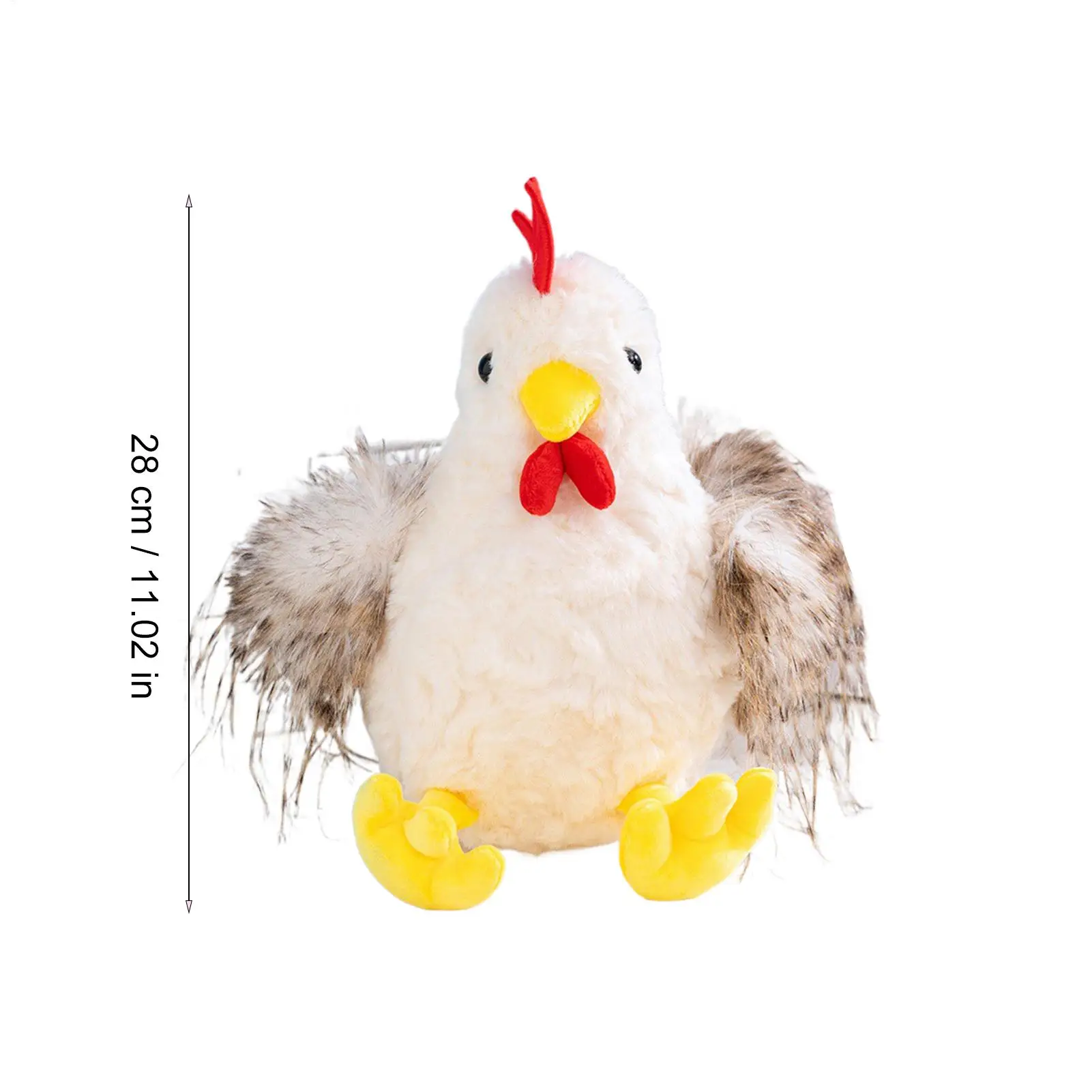 Kip pluche interactieve zintuiglijke veilige pop zachte pluche haan voor familie kinderen jongen meisje verjaardag reizen thuis binnen
