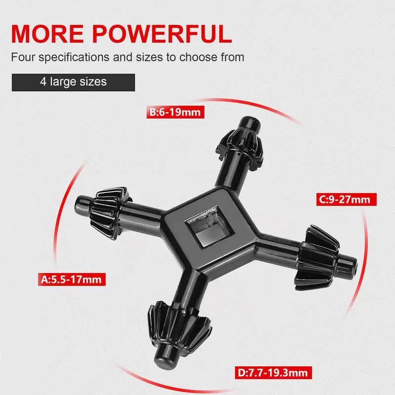 4 Way Drill Chuck Key Drill Chuck Wrench Drill Power Chuck Key Hand Key Electric Drill Chuck Key Tighten Drills Chuck Universal