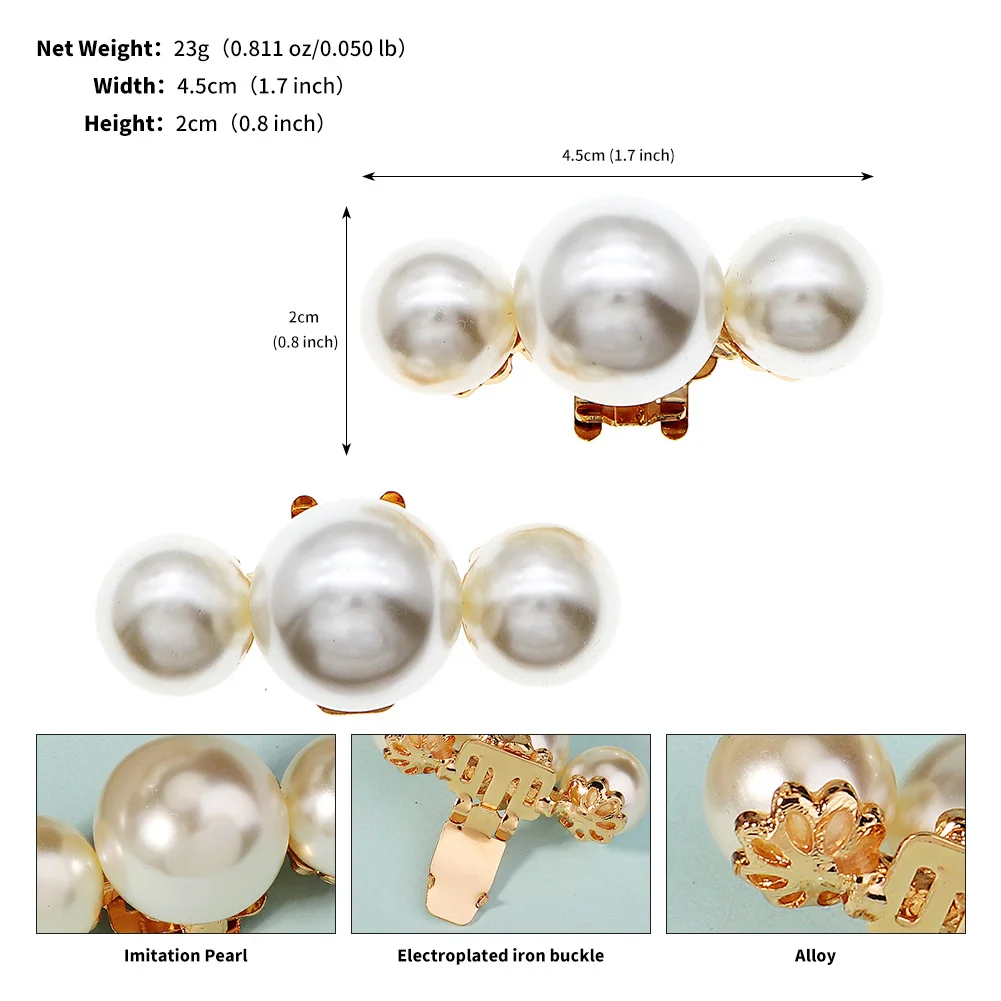 New Pearl Shoe Buckle Women's High-heeled Shoes Clip Jewelry Attending Important Occasions Fashion Accessories image 6