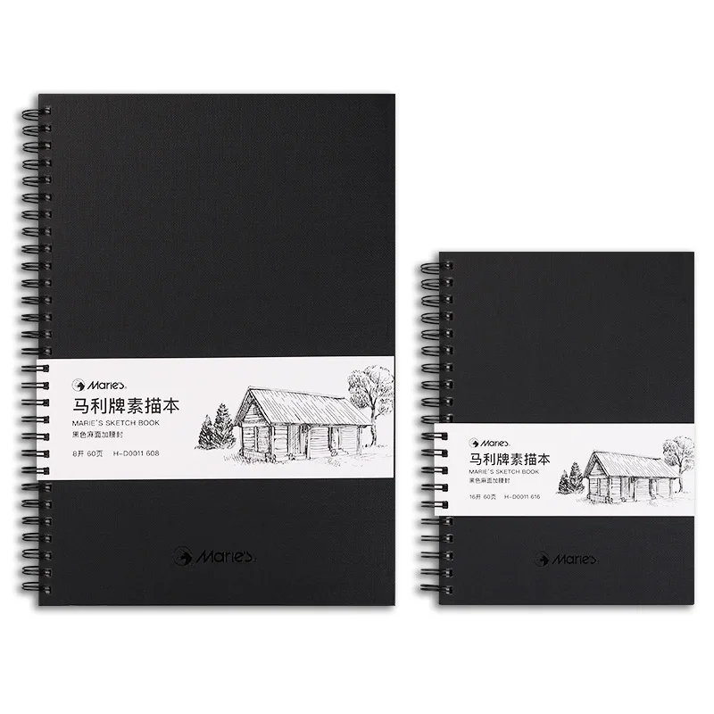 Marie's Sketch Book Thick Paper Drawing Notebook for Student Artist Sketching Drafting Art Painting Supplies