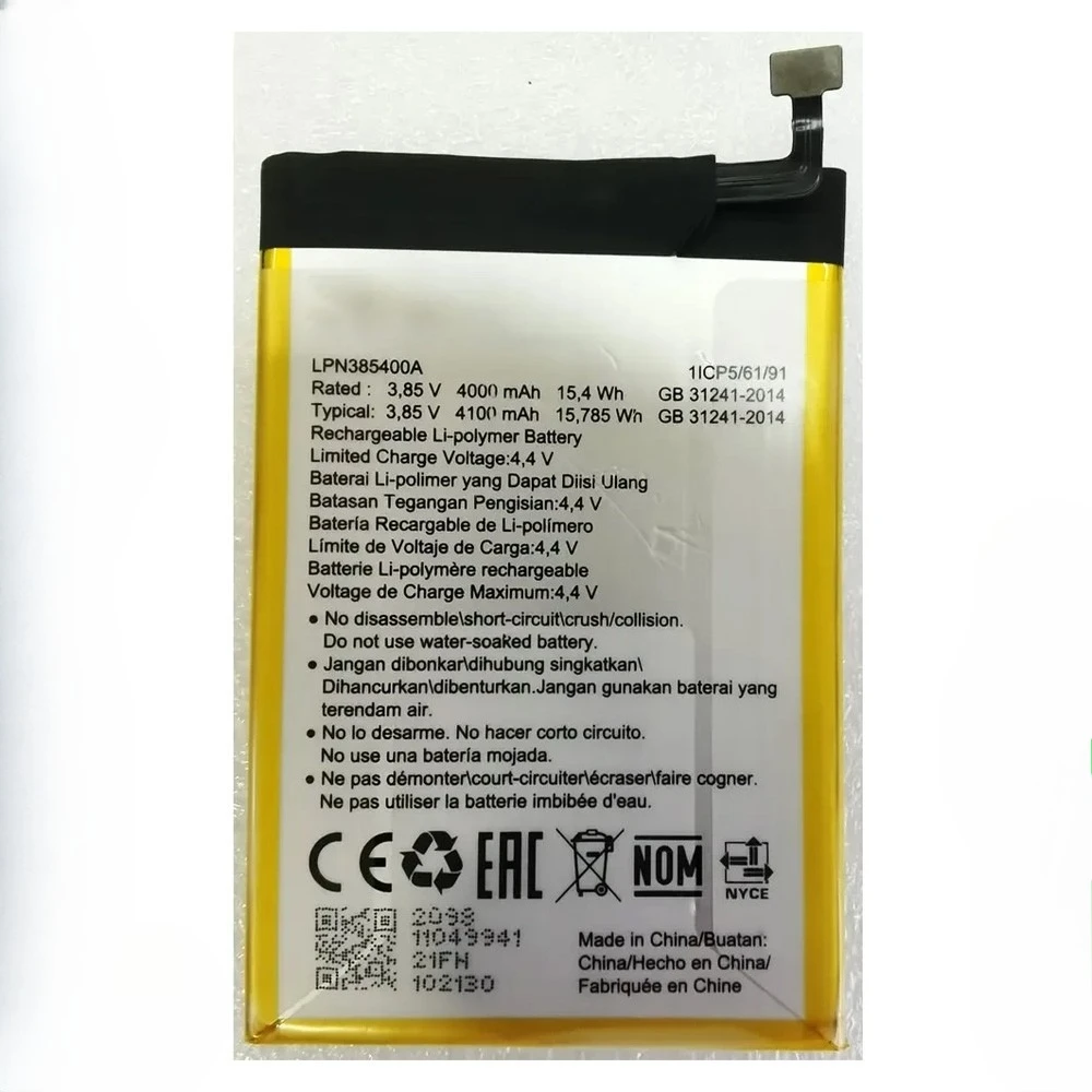 Batería de repuesto LPN385400A para Hisense H40 Lite(HLTE230E)/E40(HLTE229E) NUEVA