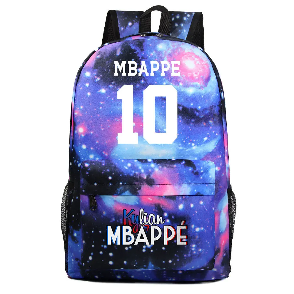 New Bag Schoolbag Football Backpack Mbappe Sports Student Large Capacity Tote Children\'s Women Men Travel Laptop Mochilas Y2k