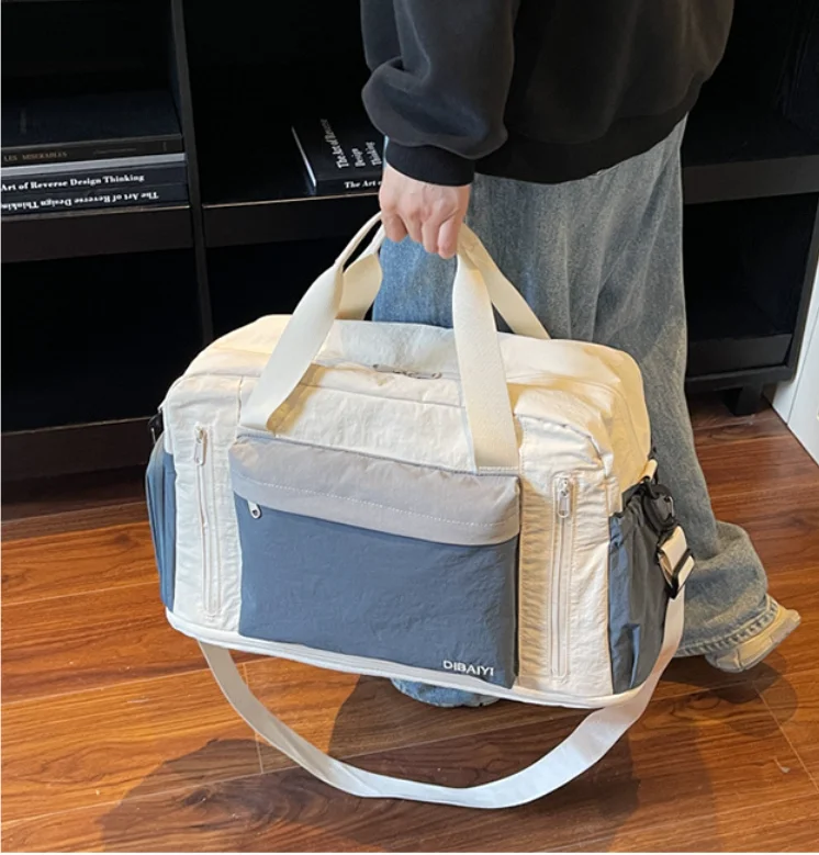 

Дорожная сумка большой вместимости для деловых поездок, поездок на короткие расстояния, портативная мужская сумка для фитнеса с отделением для обуви