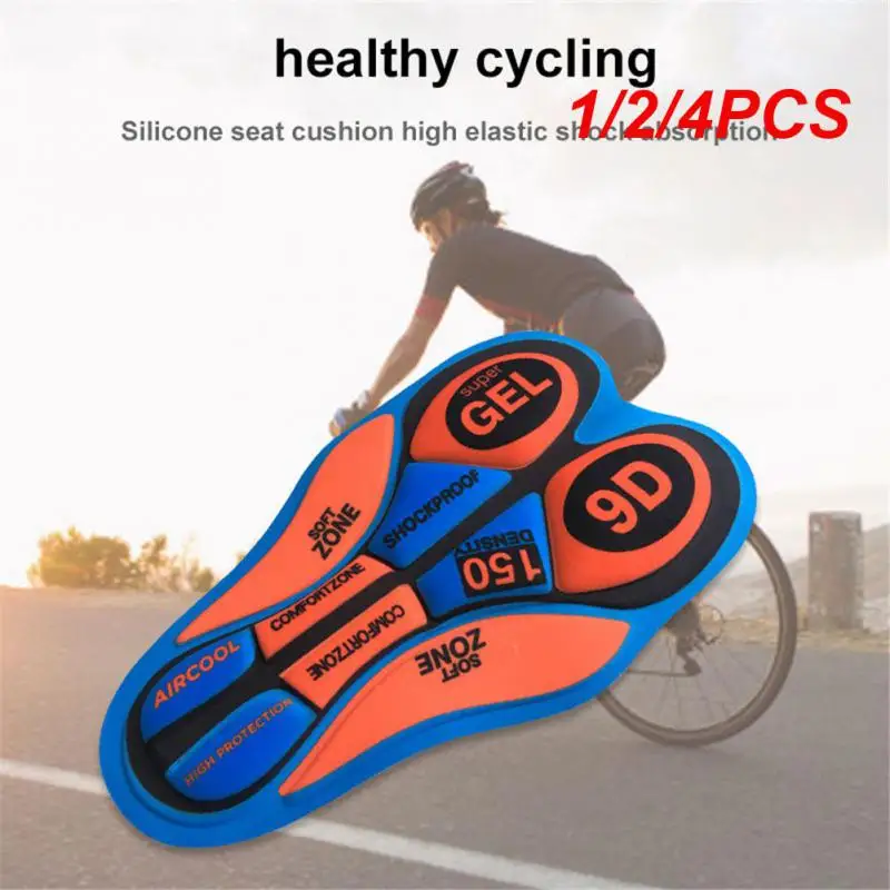 1/2/4PCS 2024 Cycling Clothing Pants Cushion Outdoor Riding Moisture Wicking Shock Absorption High-density Sponge Silicone