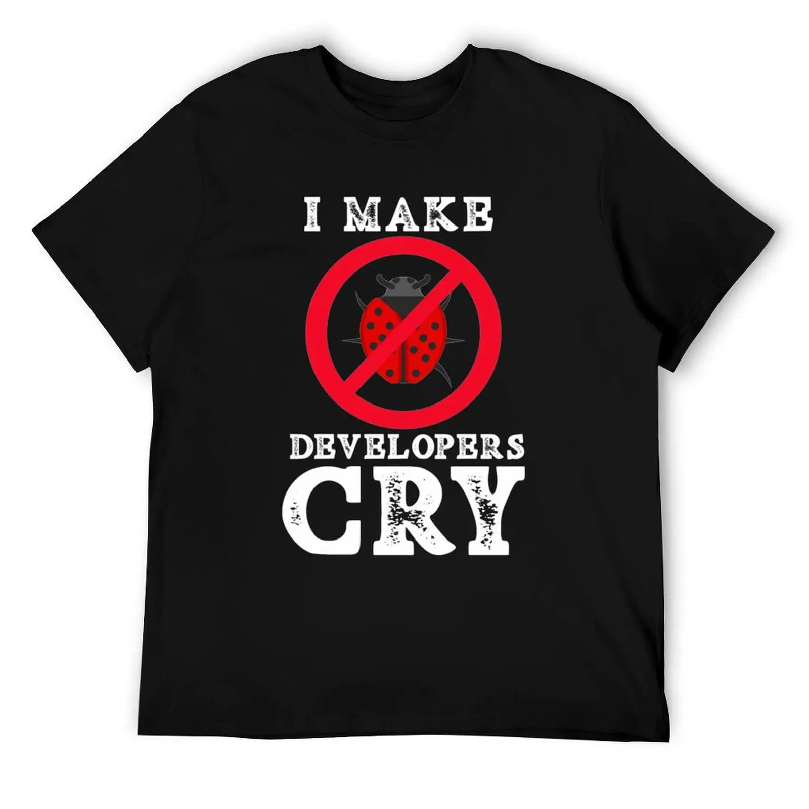 

qa tester T-Shirt t shirt man designer t shirts with prints t shirts for man cotton funny T-Shirt