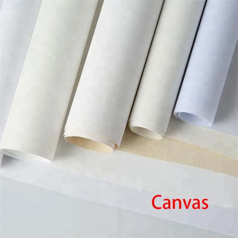 Rouleau De Toile Pour Artistes Professionnels 100% Coton Premium 380g/m² - 1,6 X 10m Idéal Pour Peinture Et Créations
