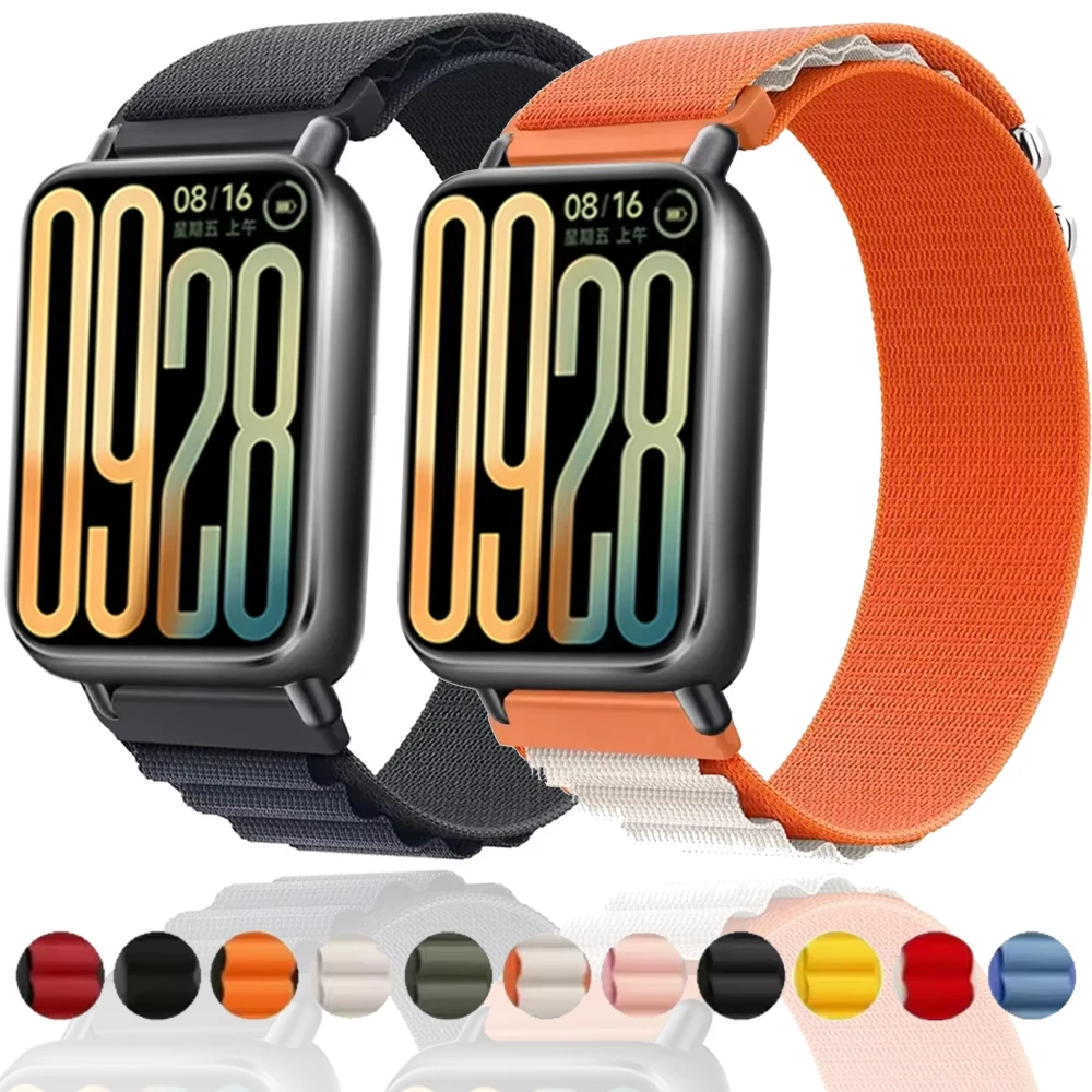 Nylon Strap for Redmi Watch 4/5 Soft Comfortable Breathable Smartwatch Band for Xiaomi Mi Band 8 Pro/9 Pro Replaceable Bracelet