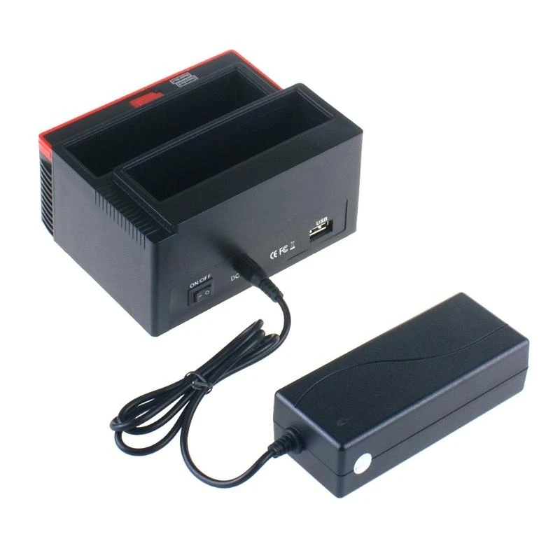 462E 3Gbps Fast IDE / to USB 2.0 Hard Disk Enclosure Dual Disk Base