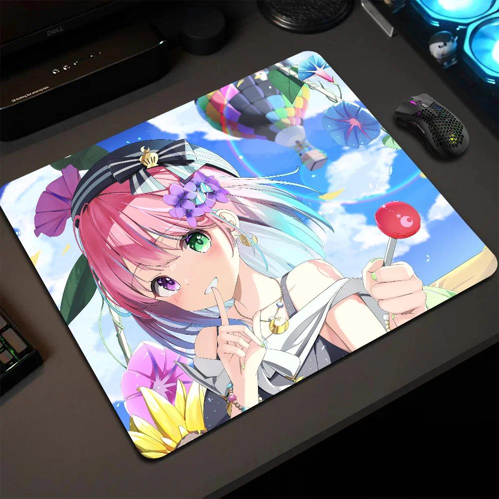 

Luna Himemori Hololive Girl Anime Mousepad Small LockEdge Mouse Pad For Gamers Computer Desk Pad Anti-slip Rubber