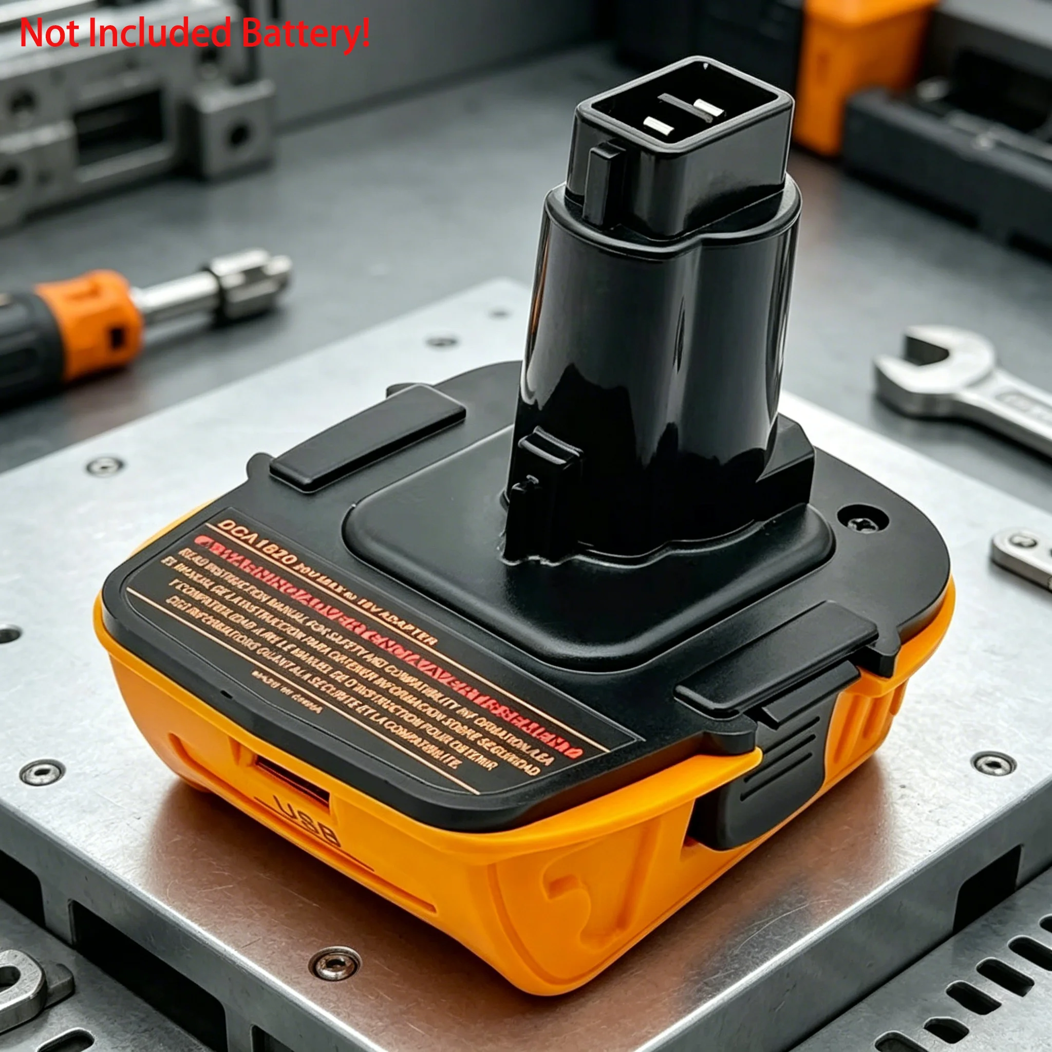 

Адаптер-конвертер для аккумуляторов DCA1820 (Ni-Cd, Ni-MH) с USB-выходом, совместимый с инструментами DeWalt 18V и литиевыми аккумуляторами DeWalt 20V