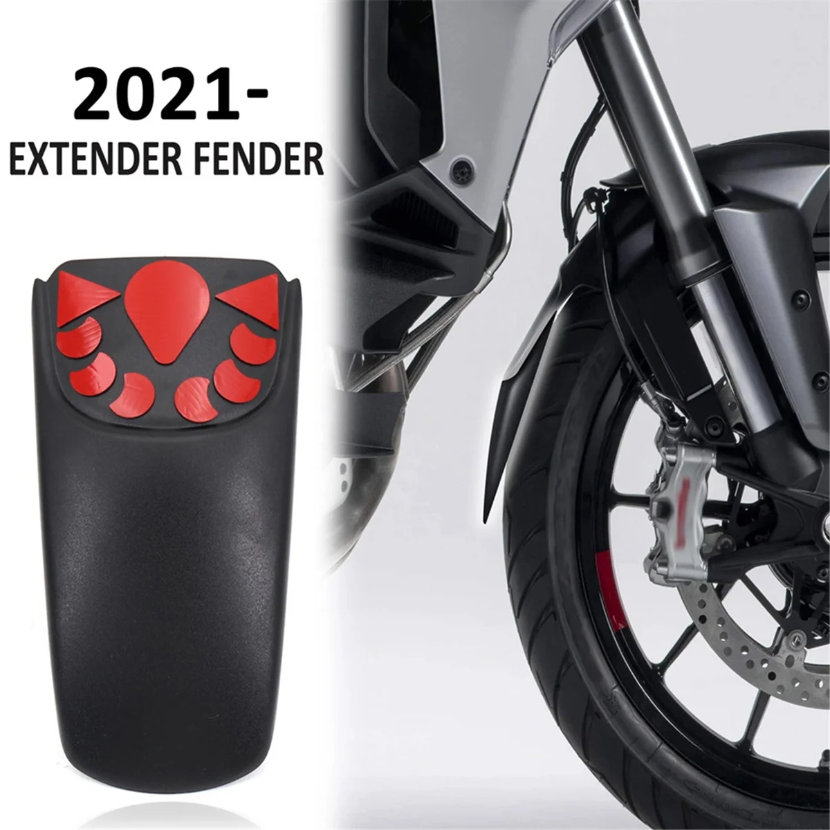 Motorcycle Accessories Front Mudguard Fender Rear Extender Extension for DUCATI Multistrada V4/S V4S 2021 image 5