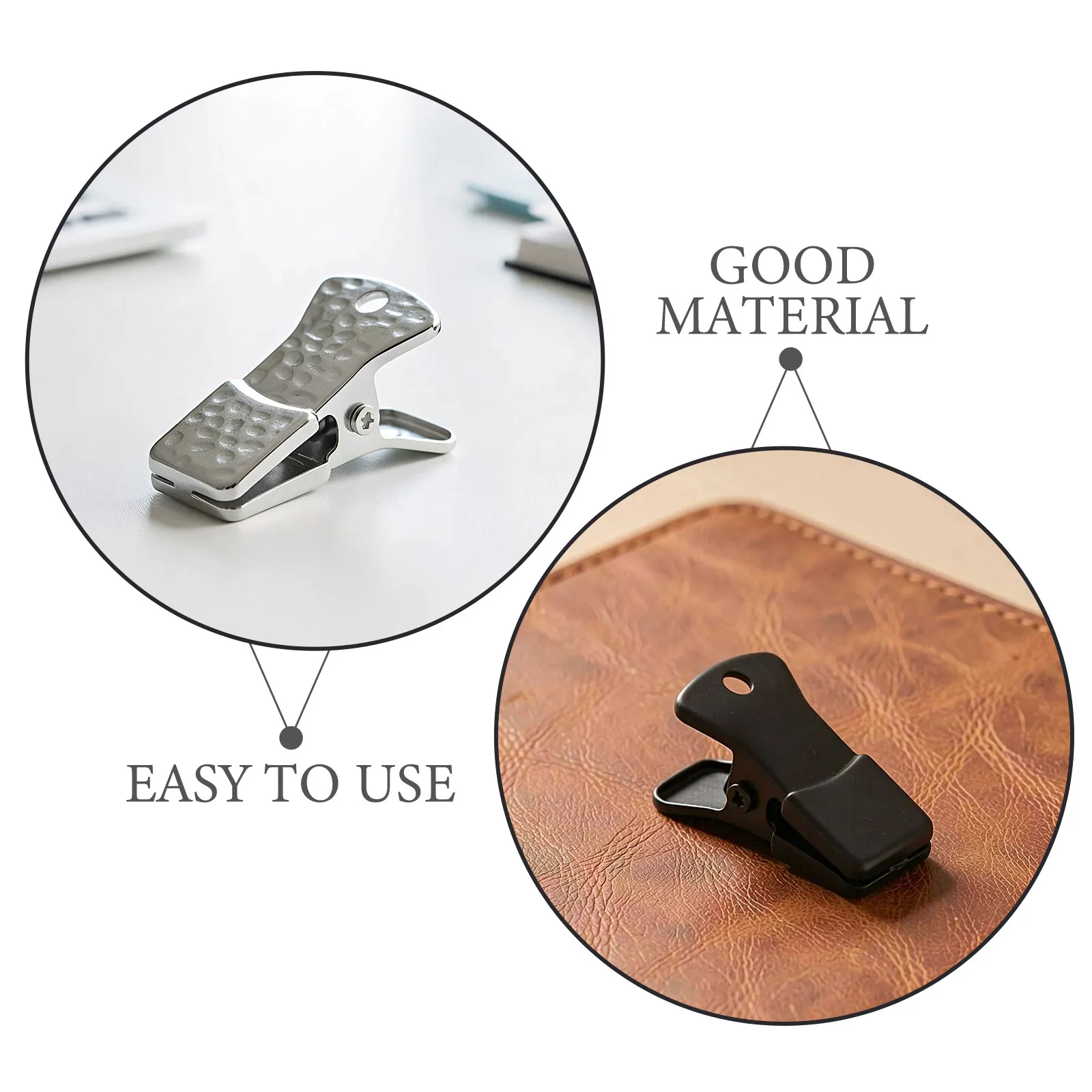 30Pcs Metal Bulldog Clips Heavy Duty Id Card Holder Clip Mask Lanyard Attachment Jewelry Metal Clamp DIY Office Event Use