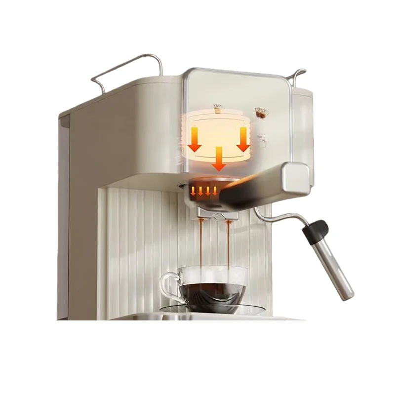 20Bar Italian Semi-Automatic Coffee Maker - Stainless Steel High-Pressure  Espresso Machine with Milk Foaming Function - view 2