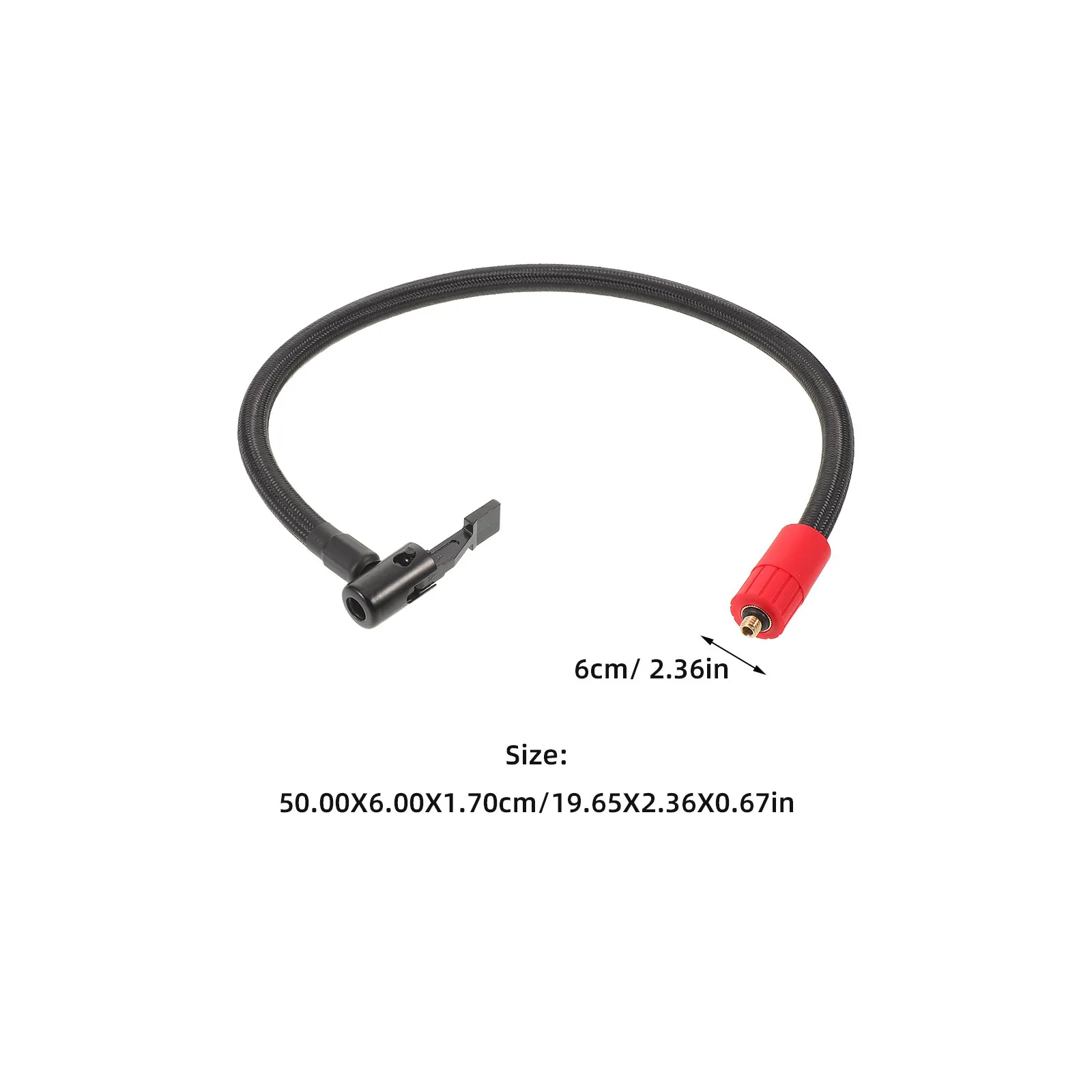 Air Pump Connector for Inflatables M6 External Thread 50Cm Inflator Extension Hose High Durability Pneumatic Tubing Tire