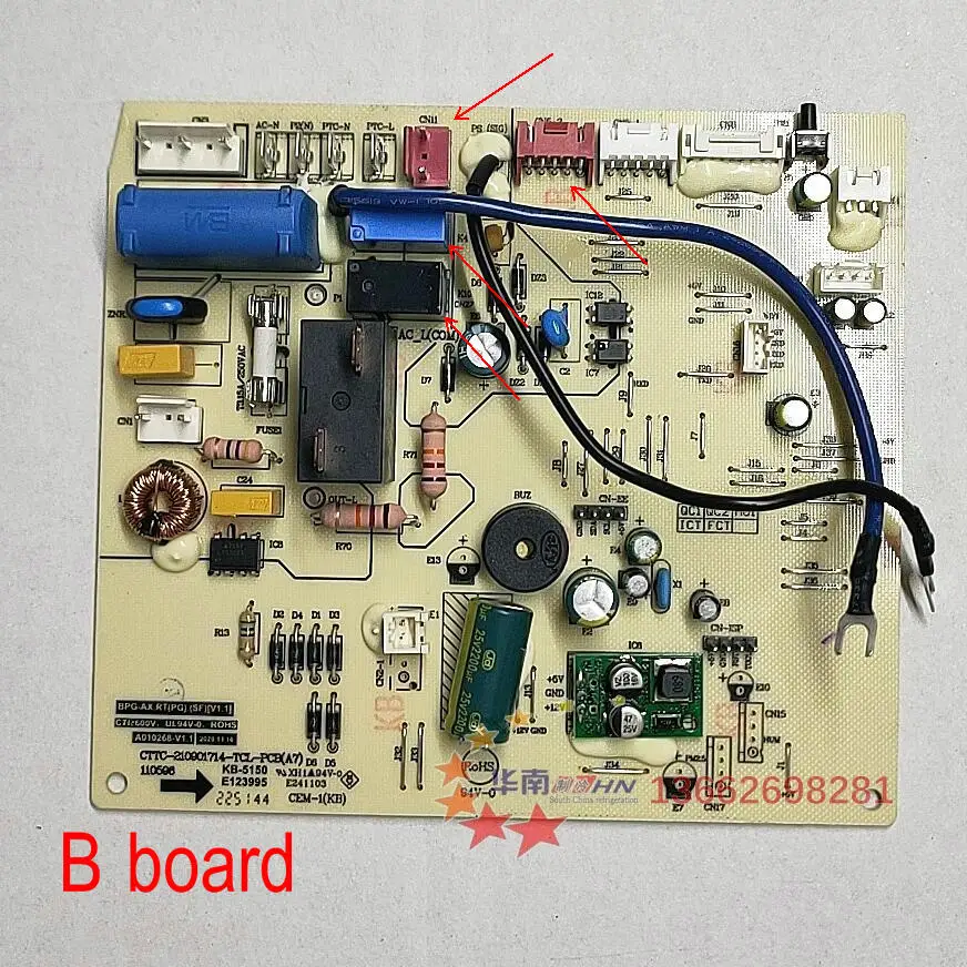 

New TCL inner unit control board card board CEM-1 KB-5150 31101-001272 BPG-AX.RT(PG).(SF) A010268-V1.1