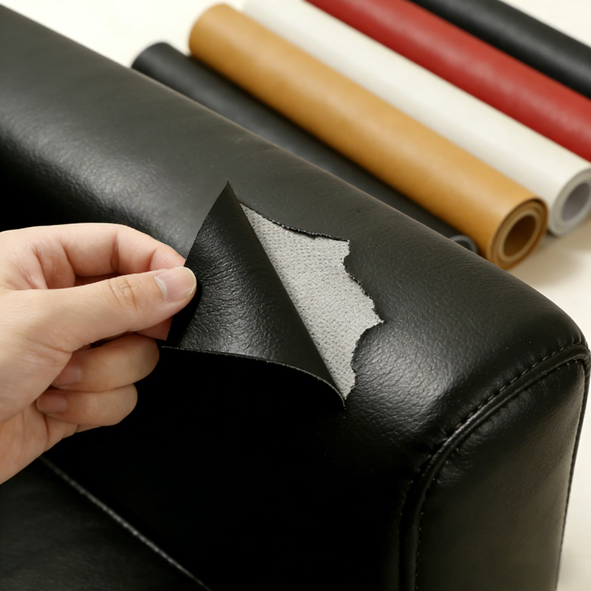 

35-200cm Self Adhesive Leather Genuine Repair Patch Tape House DIY Fix For Sofa Moto Car Seat Chair Bag Sticker Patches PU Craft