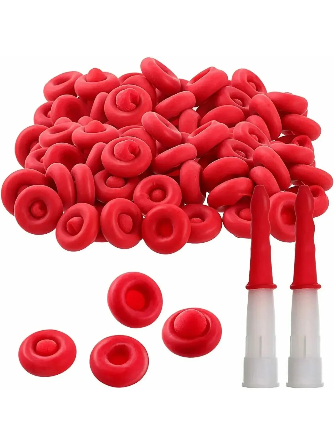 20 stücke Caulk Cap Glas Kleber Spitze Abdichtung Kappe Barrel Kleber Mund Schutzhülle Kartuschenpistole Düsen Kappe Rot Caulk sparen Kappe