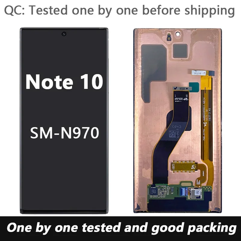 New AMOLED Display For Samsung Note 10 With Frame LCD Screen 6.3\