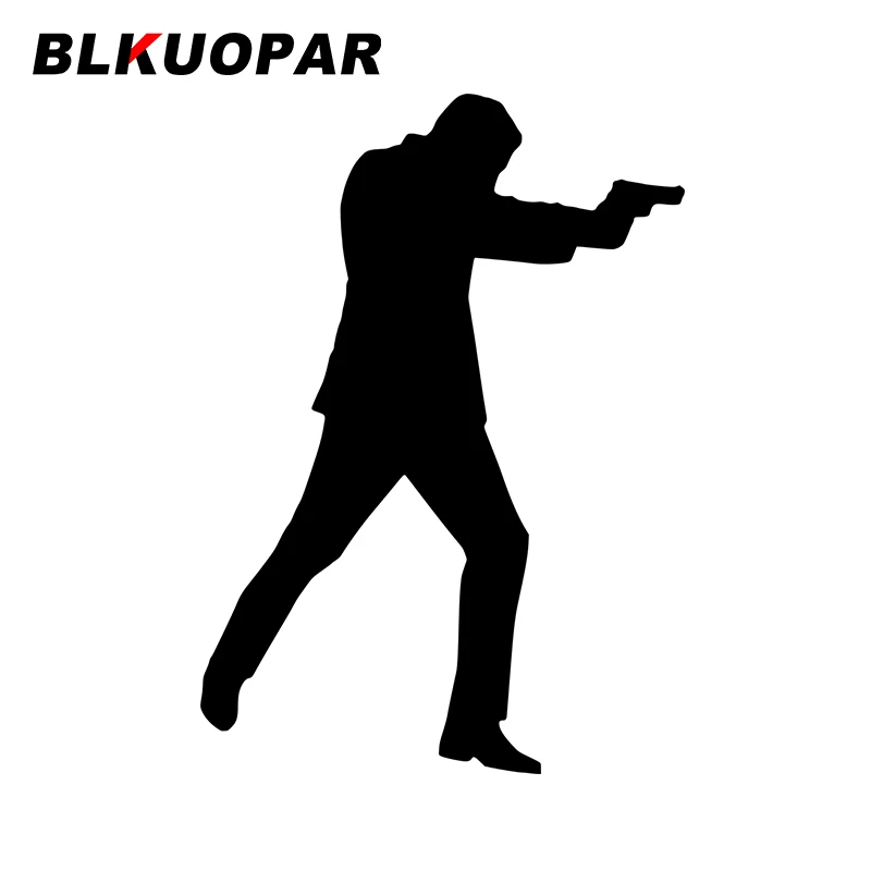 BLKUOPAR for Weapon Gun Spy Agent Car Stickers Sunscreen Personality Decals Personality Motorcycle Windows Decor Car Goods