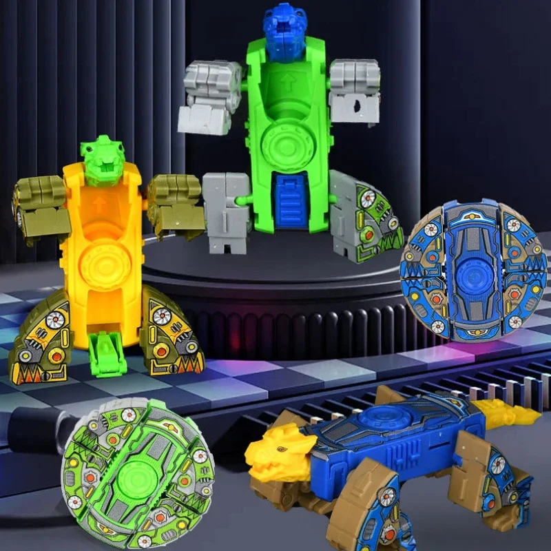 Nouveau Mini transformateur Fidget Spinner dinosaure chariot adulte Fidget jouets EDC bureau soulagement du Stress jouets en plastique main filature cadeaux