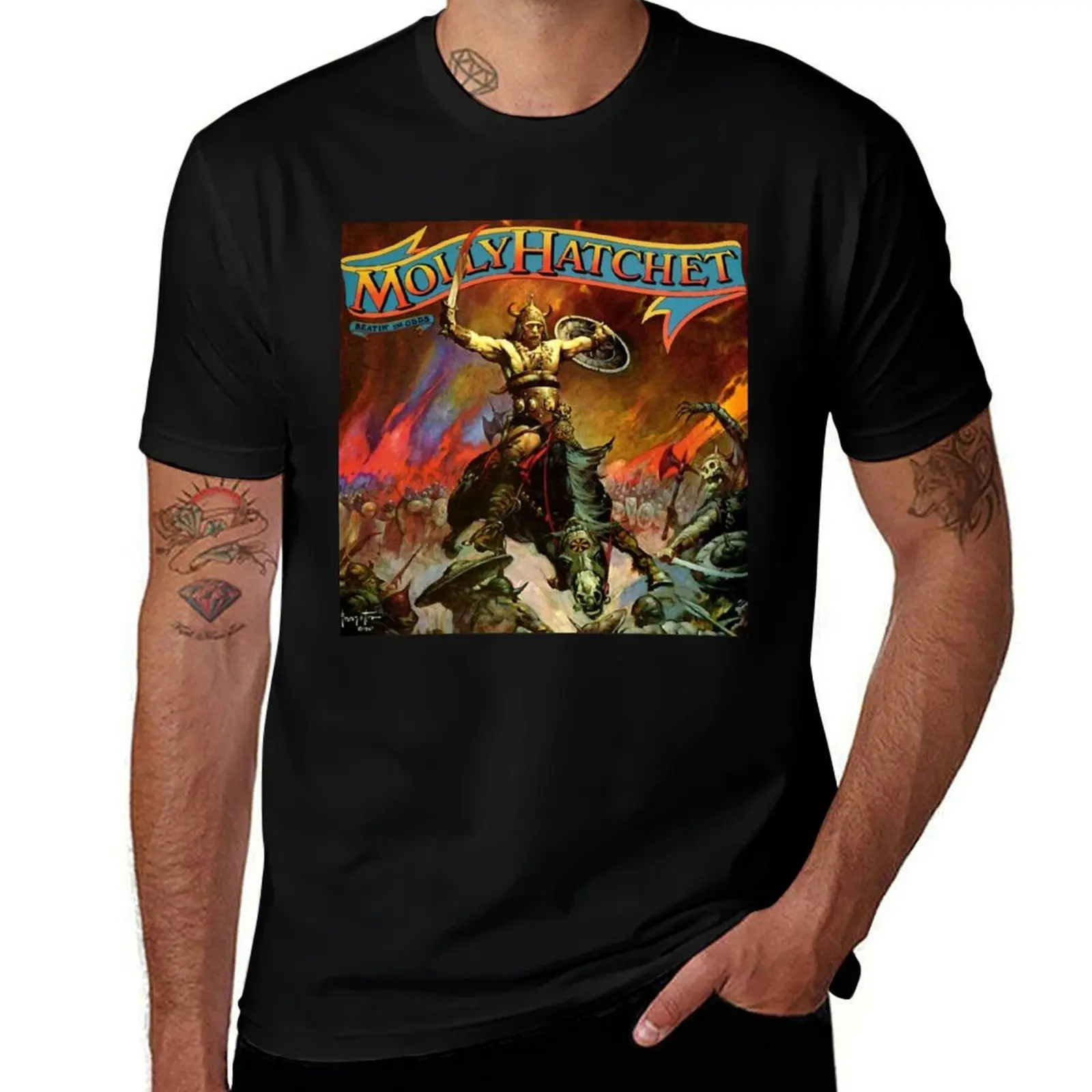 Molly Hatchet T-Shirt Basic Casual Short Sleeve Cotton Shirt