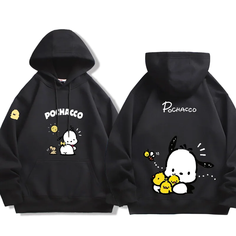 Autumn And Winter New Children Boys Girls Harajuku Clothes Cartoon Print Cute Pattern Pullover Casual Tops Big Boy Retro Hoodies