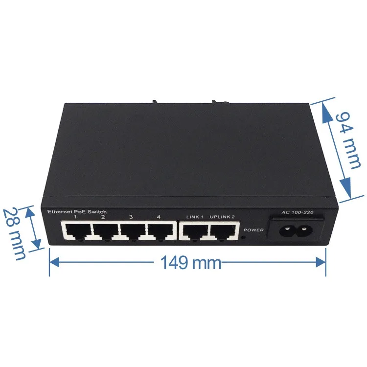 Konverter Media Oem & Odm Pabrik 2 Sc 1000M 2 Rj45 2 Sc Port Serat 4 Port Hub Sakelar Ethernet