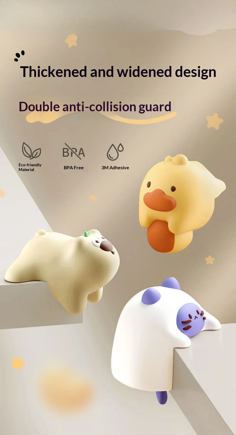 Table corner anti-collision sticker silicone window table edging soft corner anti-collision soft right angle protective cover