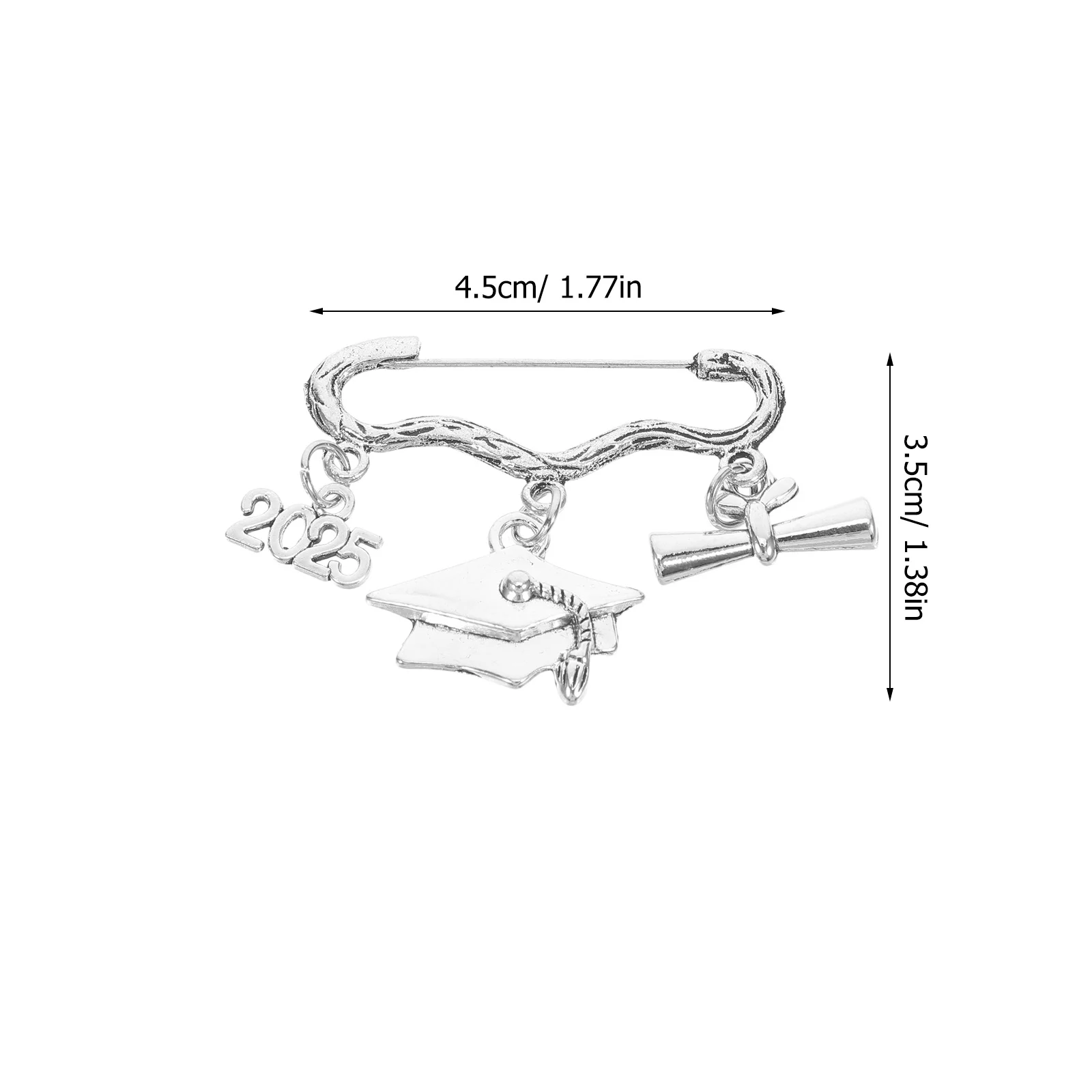 التخرج بروش دبوس 2025 قبعة البكالوريوس سبيكة شارة التلبيب للمدرسة الثانوية رياض الأطفال الخريجين التذكاري صور سحر #3
