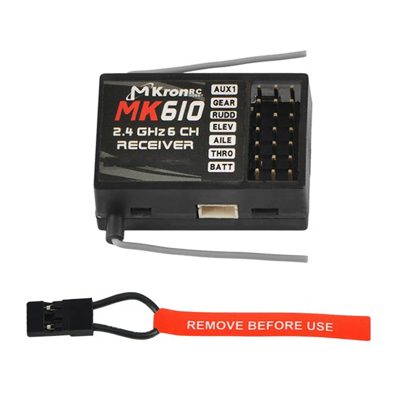 MK610 DSM2 400M Digital Spread Modulation Spread Receiver For JR Spektrum DX10t/DX8/DX7s/DX7se/DX6i Transmitter