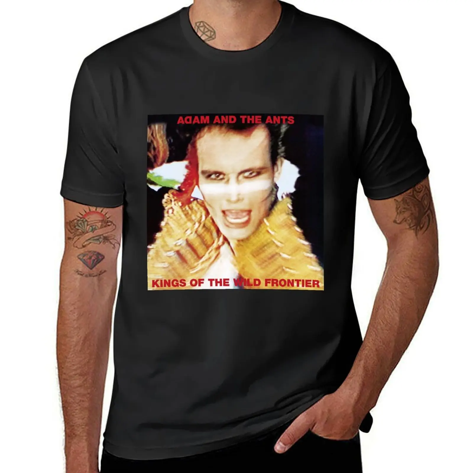 Adam and the Ants – Kings of the Wild Frontier T-Shirt boys whites sports fans men t shirt