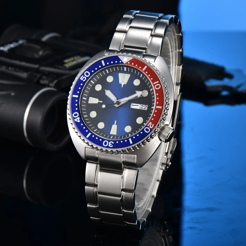 

Parnsrpe New 45mm Men Watch NH35 Movement Ceramic Bezel Watches 50m Waterproof, Sapphire Glass ,green Luminous dial