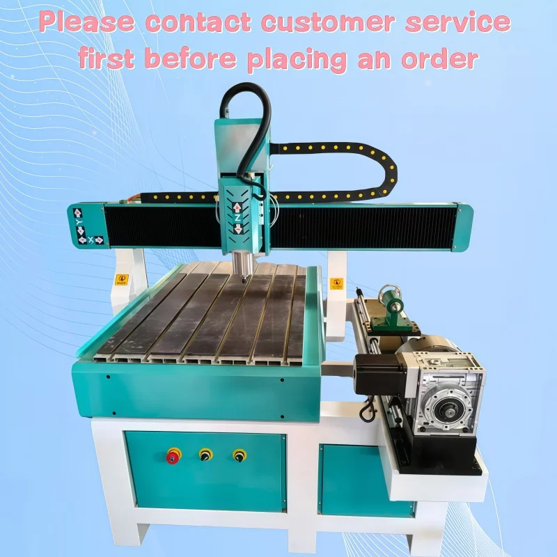 

High Efficiency 6090 4 Axis Side Rotation CNC Wood Router for MDF PVC Metal & Aluminum Carving Heavy Duty for Sale Customizable