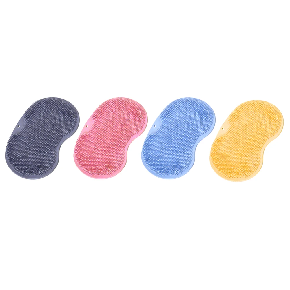 Daily Bathing Back Scrubber Gentle Exfoliating Bath Brush Back Pad Dual Functionality Soft Bristles Easy To Clean