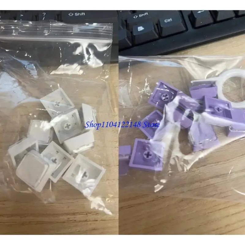 P9FA 8pcs Original Height Keycap Set For Mechanical Keyboards Comfortable Typing