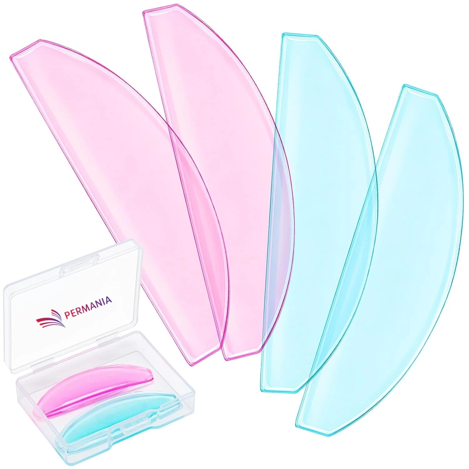 PERMANIA Silicone Lash Perm Pads Softening Lifting Lashes Rod Shield Self-Adhesive 3D Eyelash Curler Accessories Makeup Tools