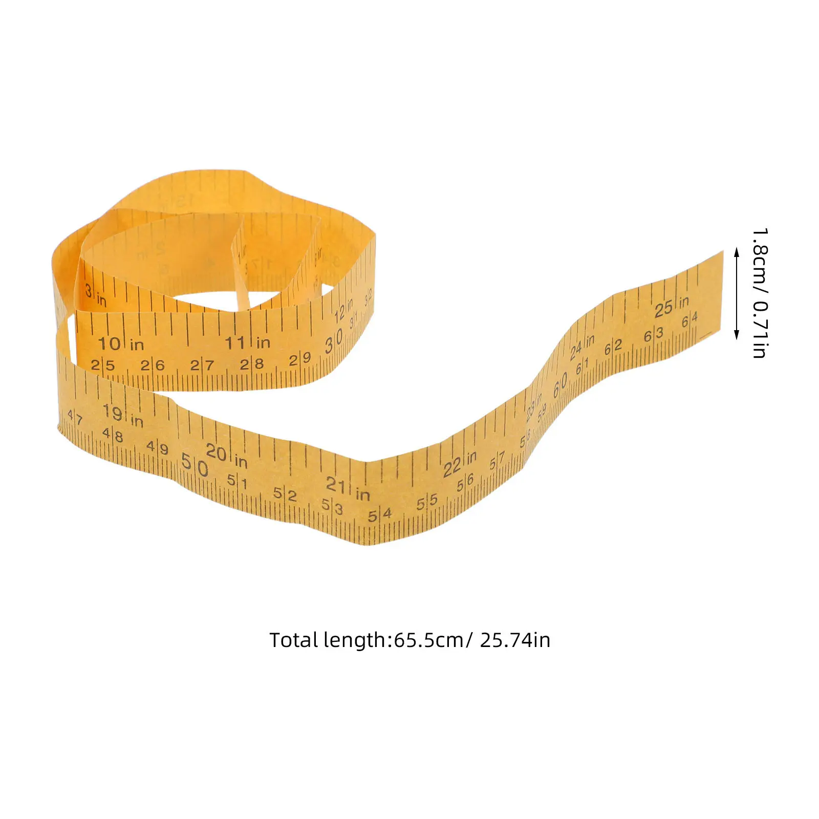 Thin Flexible Paper Tape Measure for Dressmaking Sewing Pattern Drafting Tailor Workshop Body Dimension Measurement view 2