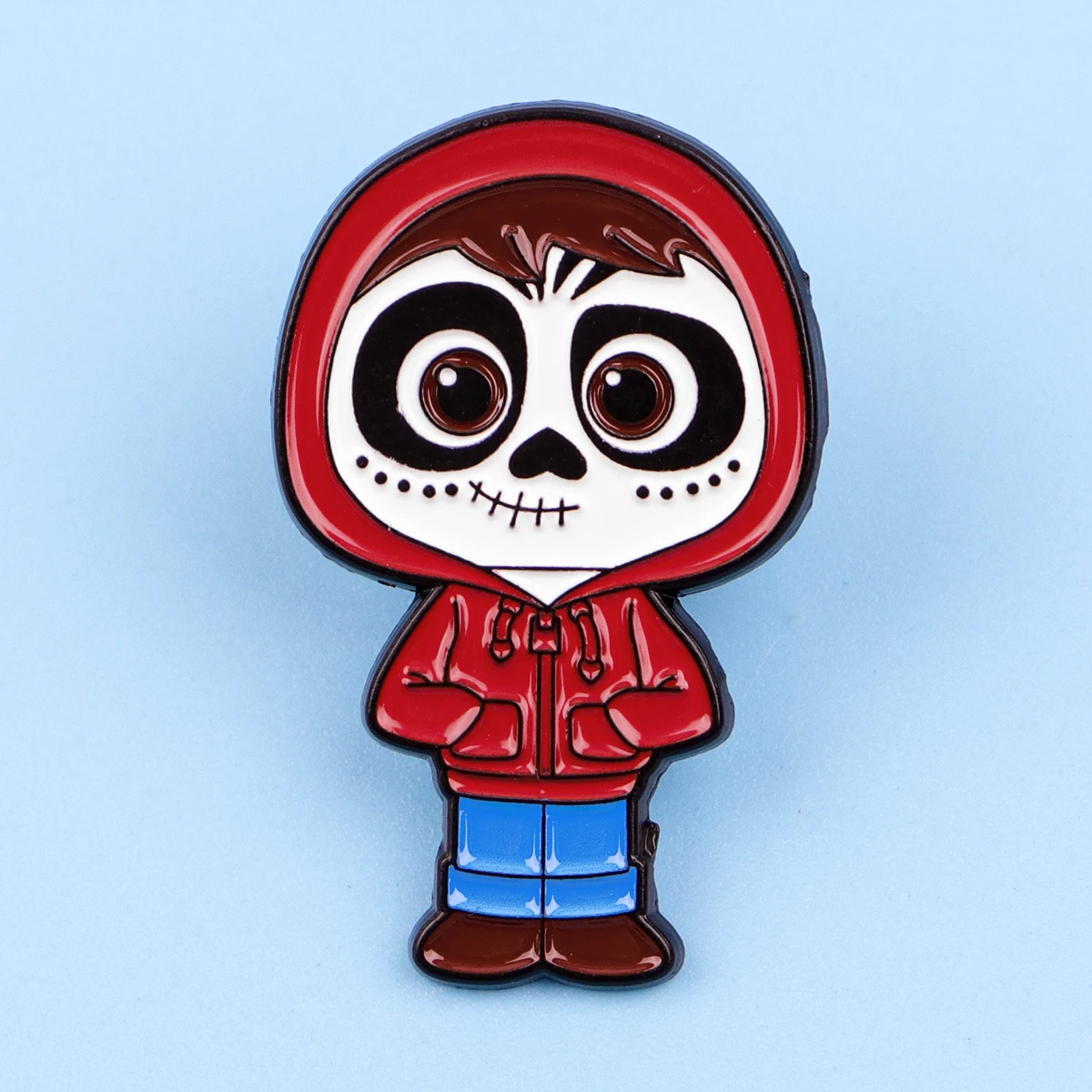 الكرتون الهيكل العظمي المينا دبابيس الفيلم دبابيس شارة التلبيب دبوس لحقيبة الظهر الملابس والاكسسوارات الكرتون مجوهرات هدايا عيد #2