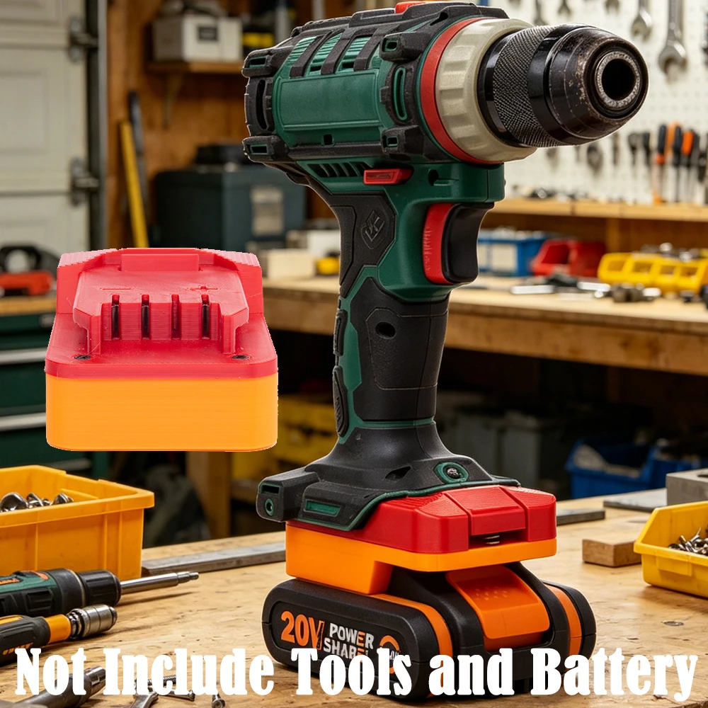 

Convert Adapter for Worx 4pin 20V Lithium Battery to for Parkside X20V Power Tools Accessories (Not include tools and battery)