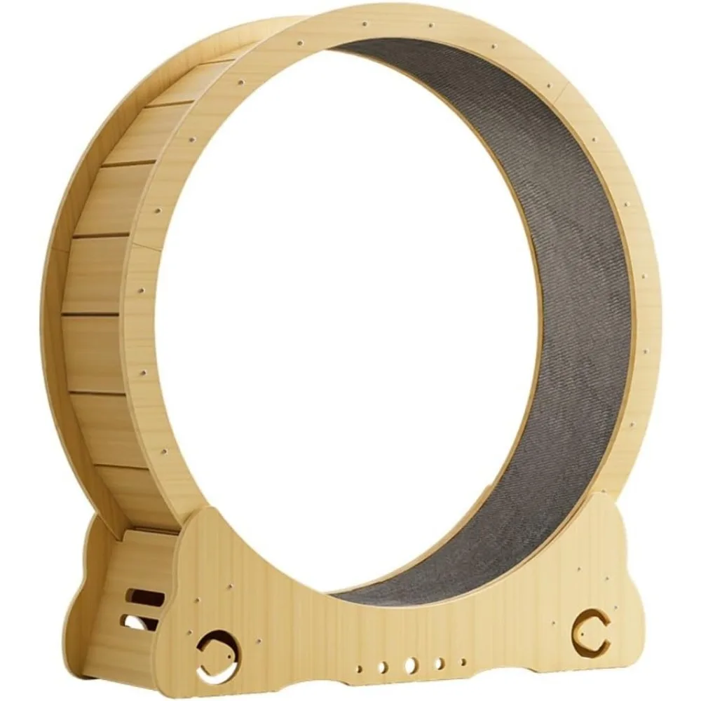 

Wheel Large Treadmill, Silent Cat Running Wheel, Cat Toy, Solid Wood Sports and Fitness Wheel, Pet Cat Climbing Frame
