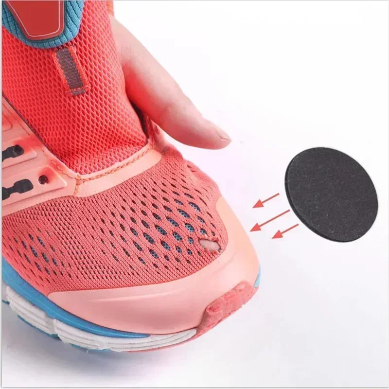 6 szt. Tkanina na buty sportowe łatka naprawcza obcas turystyczny odporna na zużycie siateczkowa podszewka dziura dotacja samoprzylepna naszywka